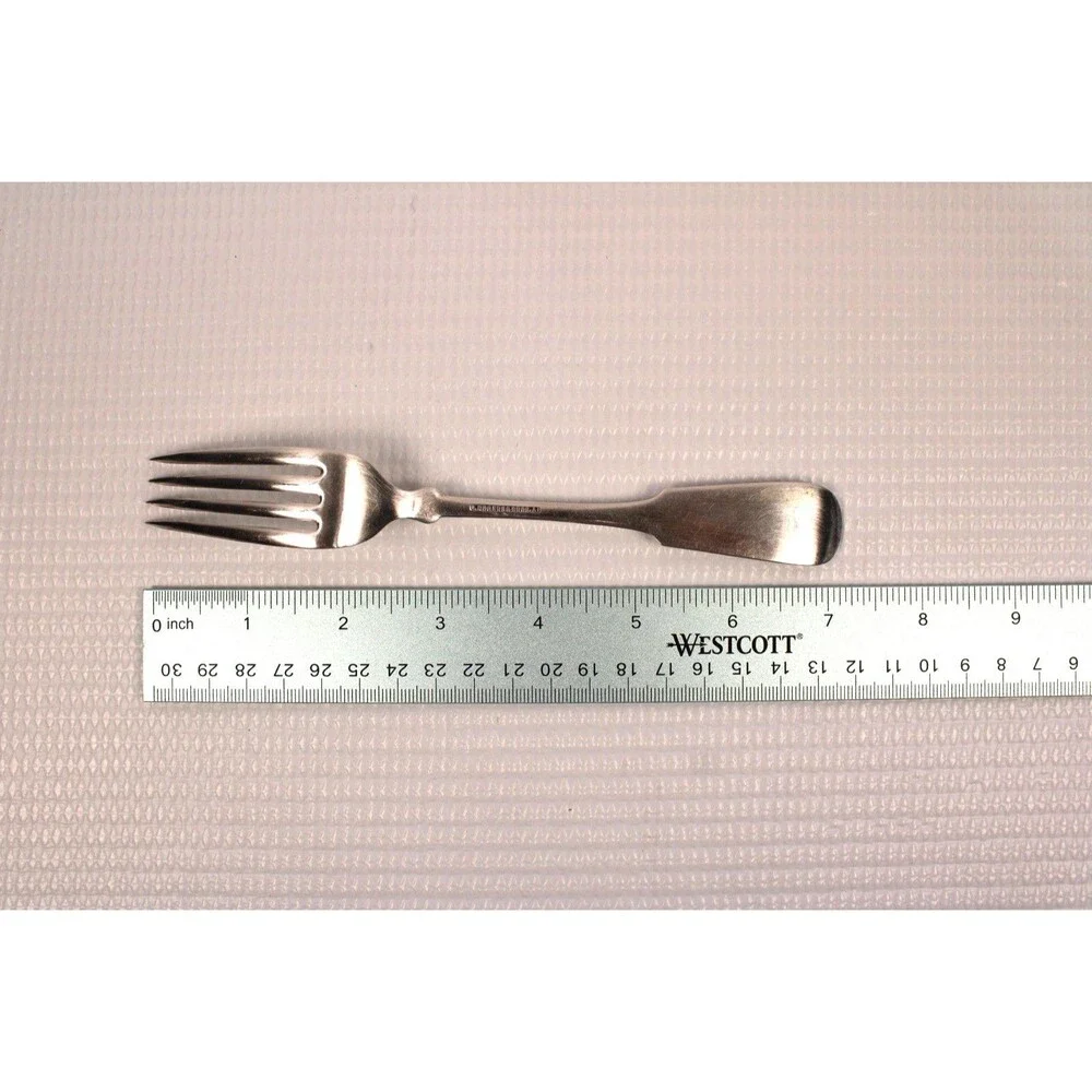1847 Rogers Bros A1 Pattern Fiddle Tipped Silverplate Forks Flatware Set of 11